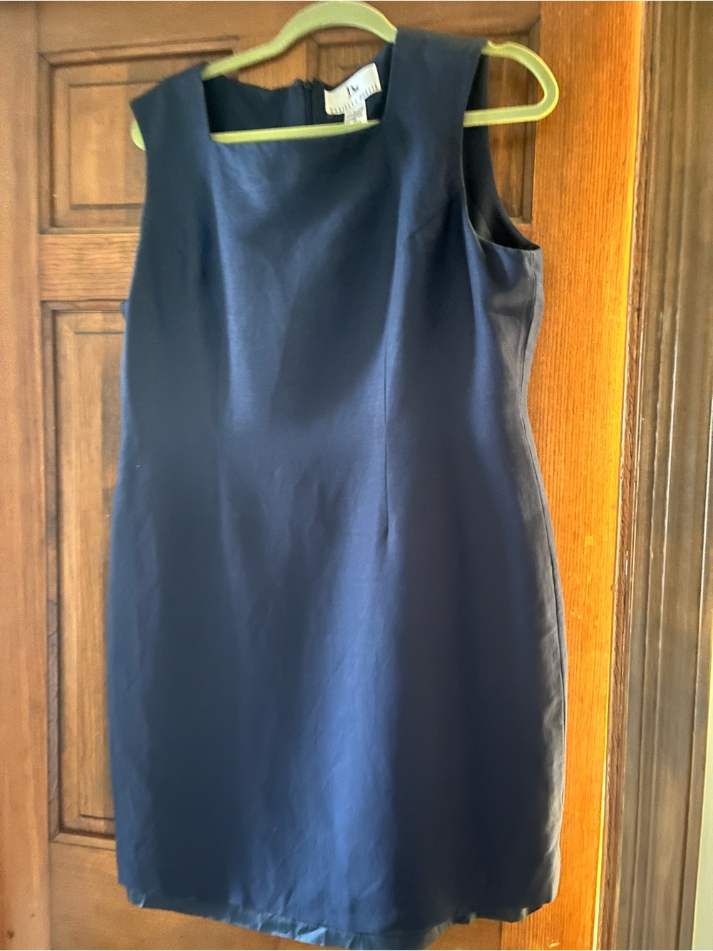 Sleeveless Navy Shift Dress by
